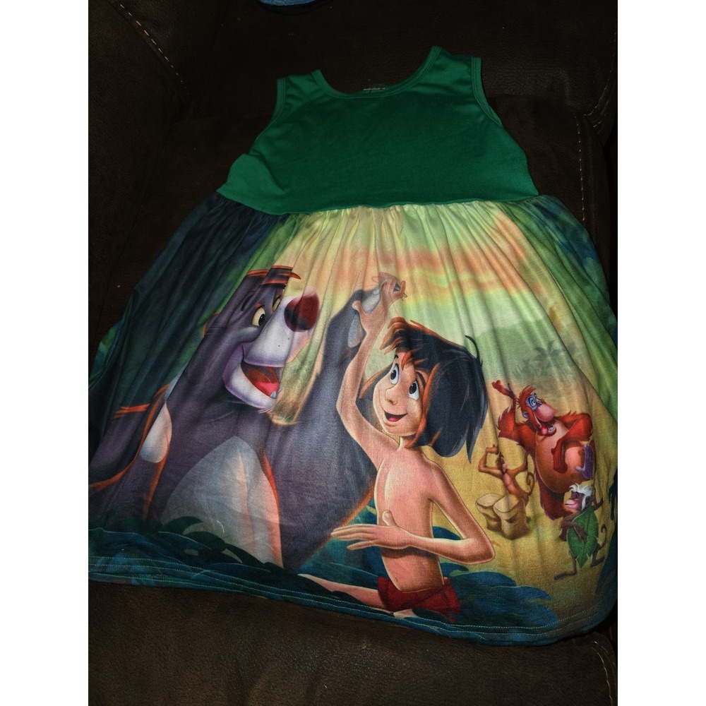 Disney boutique the jungle book mowghli baloo dress size 5t 6t like new